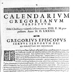 Photographs of the papal bull transcript<br>from the book "Opera Mathematica" by Ch. Clavius